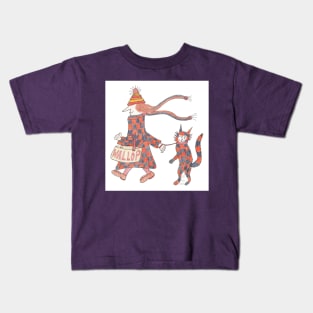 Wine & Wallop MadCatWoman customer Kids T-Shirt